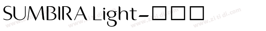 SUMBIRA Light字体转换